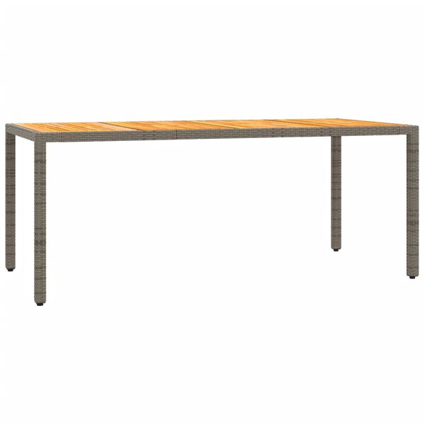 vidaXL 7-cz. zestaw mebli ogrodowych z poduszkami, szary, rattan PE