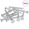 vidaXL Gwoździe do drewna 12 szt. Srebrny &Oslash; 3 x 15 mm Metal