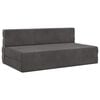 vidaXL Składana Sofa Ł&oacute;żko ciemnoszary 152 x 86,5 x 60 cm tkanina