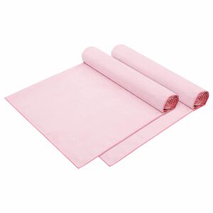 vidaXL Ręczniki na leżak 2 pcs R&oacute;żowy 210 x 75 cm Poliester i poliamid