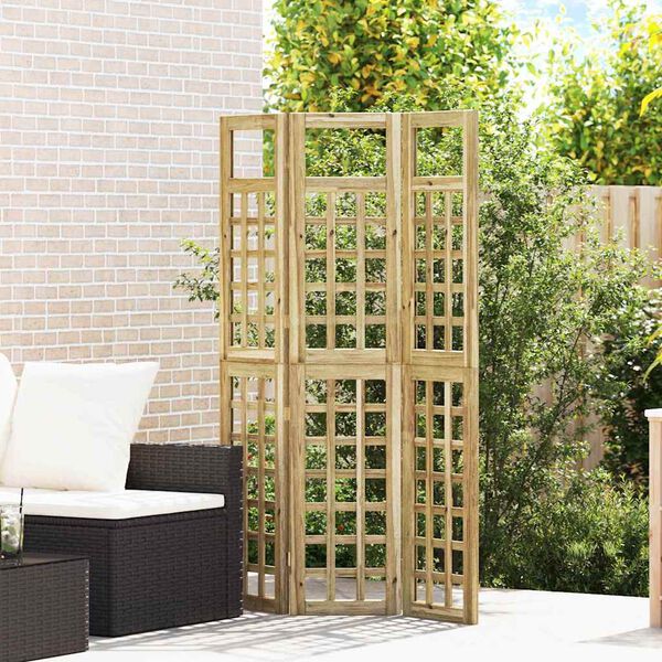 vidaXL Zewnętrzna osłona prywatności Geometryczny Brązowy 120 x 180 cm