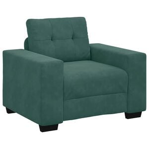 vidaXL Sofa Fotel Ciemnozielony 100x78x80 cm Aksamit
