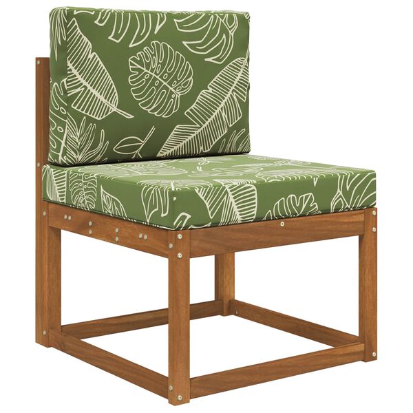 vidaXL Poduszka do sofy na zewnątrz 2 pcs Wz&oacute;r liścia Poliester