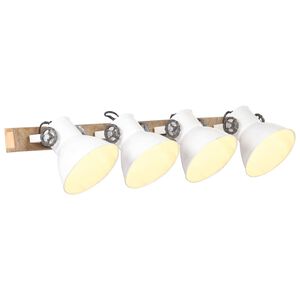 vidaXL Industrialna lampa ścienna, biała, 90x25 cm, E27