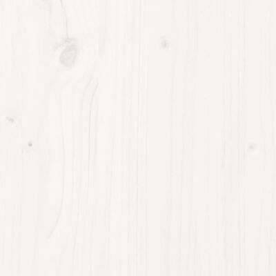 vidaXL 6-cz. zestaw mebli ogrodowych, biały, drewno sosnowe