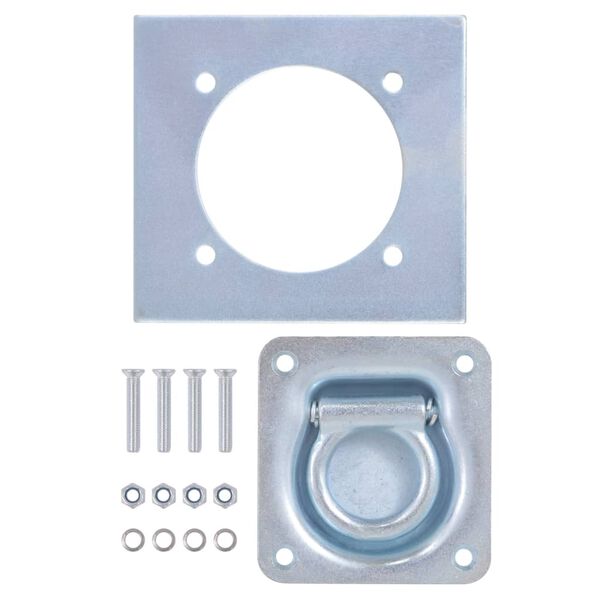 vidaXL Pierścienie mocujące ładunek, 6 szt, stal ocynkowana, 2000 kg
