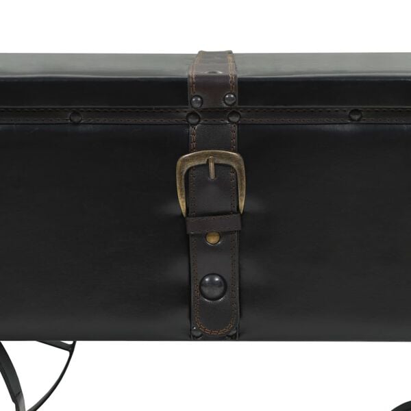 vidaXL Stolik kawowy, MDF i drewno jodłowe, 110 x 55 x 43 cm