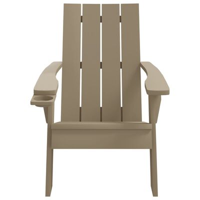 vidaXL Krzesło ogrodowe Adirondack, jasnobrązowe, 75x88,5x89,5cm