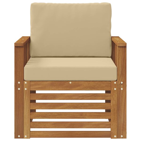 vidaXL Zestaw sof na zewnątrz Lite drewno akacjowe i poliester