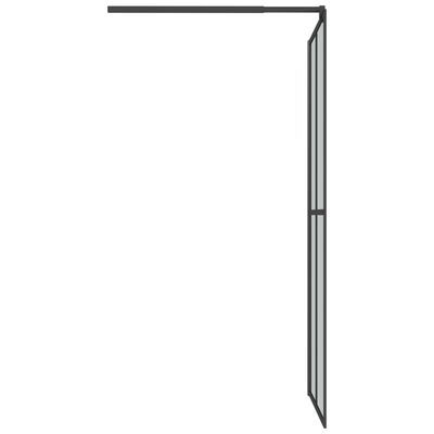 vidaXL Ścianka prysznicowa, 80x195 cm, ciemne szkło hartowane