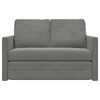 vidaXL Sofa podłogowa 2-w-1, ciemnoszara, 122x204x55 cm, aksamit