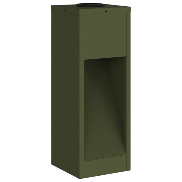 vidaXL Solarna Lampa LED na Ścieżkę 2 pcs Zielony oliwkowy