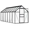 vidaXL Szklarnia, antracytowa, aluminium, 8,17 m&sup2;