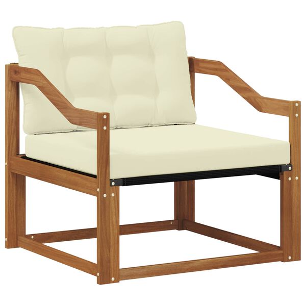 vidaXL Zestaw sof na zewnątrz Drewno akacji i tekstylen Naturalny