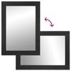 vidaXL Lustro łazienkowe, czarne, 50x70x2,5 cm