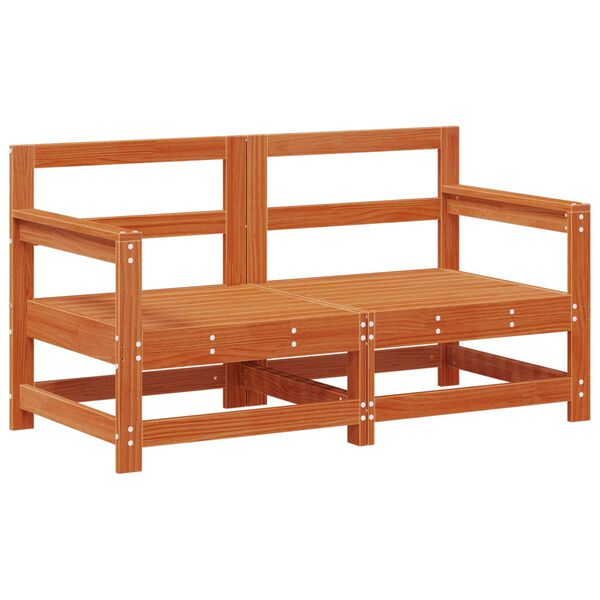 vidaXL Zestaw wypoczynkowy w ogrodzie 7 pcs Woskowy Brąz