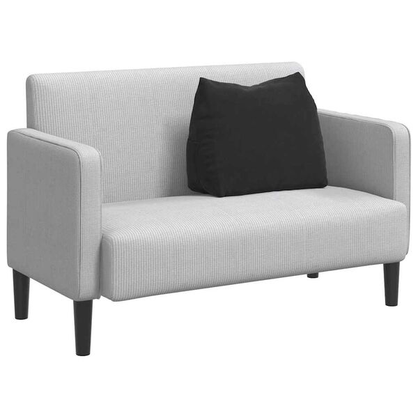 vidaXL Poduszka na plecy Czarny 60 x 20 x 50 cm Tkanina sztruksowa