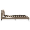 vidaXL Rama ł&oacute;żka z LED bez materaca, Zadar, kolor cappuccino, 180x200 cm