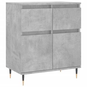 vidaXL Komoda, szarość betonu, 60x35x70 cm, materiał drewnopochodny