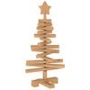 vidaXL Drewniana choinka KOTKA 60 cm Lite drewno sosnowe