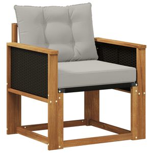 vidaXL Środkowa sofa ogrodowa Lite Drewno Akacji naturalny
