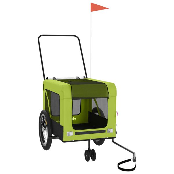 vidaXL Przyczepka rowerowa dla zwierząt, tkanina Oxford i żelazo