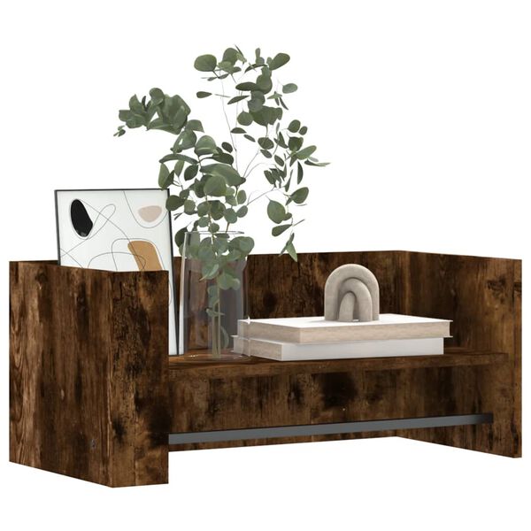 vidaXL P&oacute;łka ścienna, przydymiony dąb, 70,5x35x30,5 cm