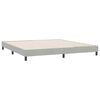 vidaXL Łóżko Box Spring bez materaca Jasnoszary 180x220 cm Aksamit