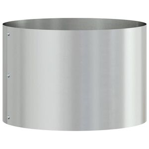 vidaXL Pierścień doniczki Srebrny 30 x 30 x 20 cm Stal Galwanizowana
