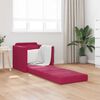 vidaXL Sofa Bed 60cm Czerwone wino Aksamit
