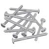 vidaXL Śruby meblowe 12 szt. Srebrny M6 x 85 mm Stal