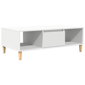 vidaXL Stolik kawowy Biały 102 x 55 x 35 cm Materiał drewnopochodny