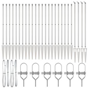 vidaXL Słupek ogrodzeniowy. Inny 26 pcs Szary 3,2 x 3,2 x 160 cm Stal