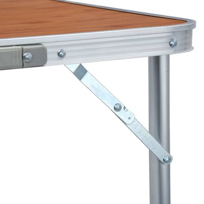 vidaXL Składany stolik turystyczny, aluminiowy, 240x60 cm