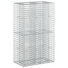 vidaXL Podniesione ł&oacute;żko gabionowe 90 x 50 x 150 cm Stal ocynkowana