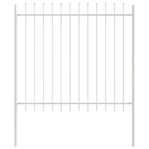 vidaXL Ogrodzenie Ogrodowe Biały 1,7 x 1,5 m Stal malowana proszkowo