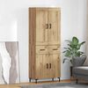 vidaXL Highboard 2 pcs Dąb rzemieślniczy Materiał drewnopochodny