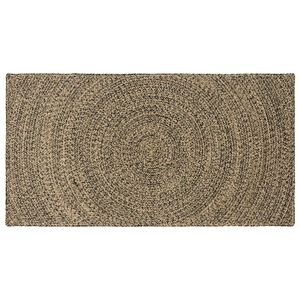 vidaXL Dywany pokojowe Naturalny i czarny 100 x 200 cm Juta