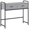 vidaXL Konsola Szary Sonoma 90 x 33 x 80,5 cm Drewno inżynieryjne