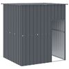 vidaXL Buda dla psa, z dachem, antracytowa, 165x153x181 cm, stal