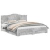 vidaXL Ramka ł&oacute;żka Betonowy szary 180 x 200 cm Drewno inżynieryjne