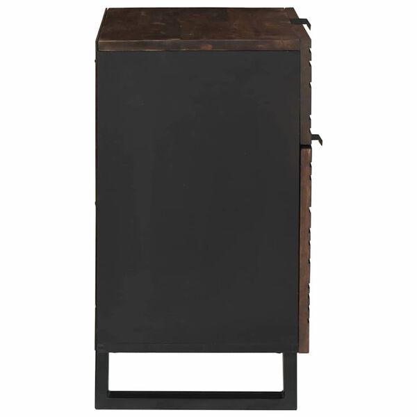 vidaXL Szafka Nocna orzech włoski 50 x 33 x 60 cm Lite drewno akacjowe