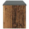 vidaXL Ławka w przedpokoju z poduszką Stare drewno 103 x 38 x 40 cm