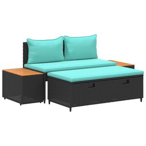 vidaXL Zestaw sof na zewnątrz 4 -Seater 4 szt. 55 x 30 x 39 cm