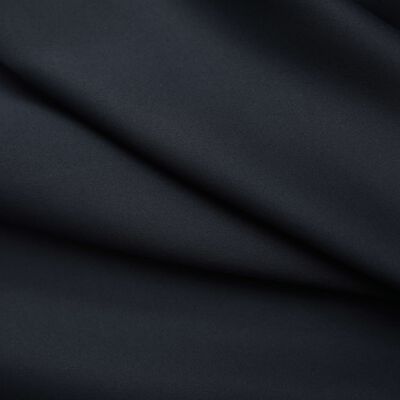 vidaXL Zasłona zaciemniająca z haczykami, czarna, 290x245 cm