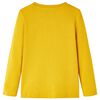 Koszulka dziecięca z długimi rękawami, ochra, 104