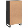 vidaXL Highboard Czarny 60 x 36 x 110 cm Materiał drewnopochodny