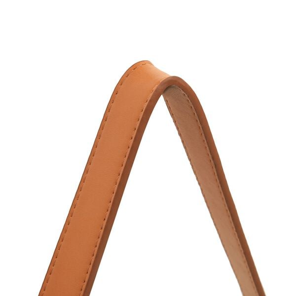 vidaXL Lustro ścienne na pasku, 40 cm, czarne