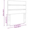 vidaXL Zagł&oacute;wek Stare drewno 75 cm Materiał drewnopochodny