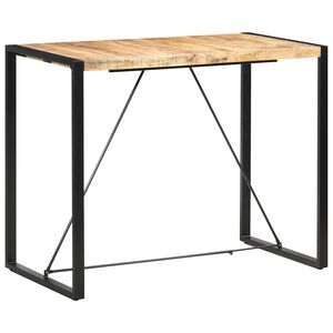 vidaXL Stolik barowy, 140x70x110 cm, lite drewno mango